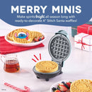 Mini Waffle Maker - Stitch Santa