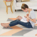 Playspot Geo Baby Play Mat - Grey/Peach