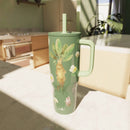30oz Harry Potter Stainless Steel Straw Tumbler With Handle - Green