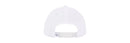 Woven Adjustable Baseball Hat - White