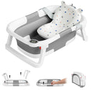 Collapsible Baby Bathtub for Infants and Toddlers - Gray