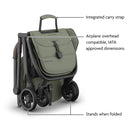 Minu V3 Travel Stroller - Evelyn (Meadow Green/Carbon Frame/Chestnut Leather)