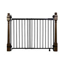 Metal Banister & Stair Safety Baby Gate - Black