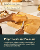 Vegetable Peeler - Stainless Steel - Ergonomic Handle
