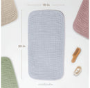 Large Muslin Burp Cloths - Slate, Pack of 10
