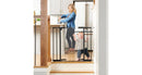 Step Safe Clear Walk Through Baby Gate - Black