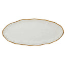 Certified International Regency Gold Oval Fish Serving Platter