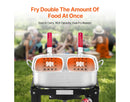 18 Qt Fish and Wing Fryer with Double Basket - Aluminum