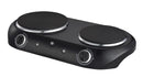 Double Burner Electric Cooktop - Black