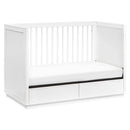 Bento 3-in-1 Convertible Storage Crib - White