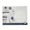 Quick Dry Diatomite Kitchen Mat with Non Slip Feet: White Dish Drying Mat, Hand Wash, 16"x12"