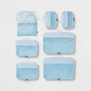 7pc Packing Cube Set - Muddy Aqua