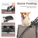Dog Stroller for Medium/Small Pets - Coffee