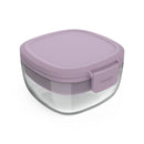 Glass All-in-One Salad Container - Lavender