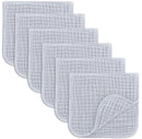 Muslin Burp Cloths - Slate - Pack of 6