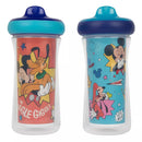 Disney 9oz Mickey Mouse Spill Proof Insulated Hard Spout Sippy Cups - 2pk