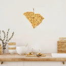Destination South Carolina State Shaped Serving and Cutting Board Includes Hang Tie for Wall Display