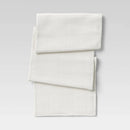 72" x 14" Cotton Solid Table Runner White