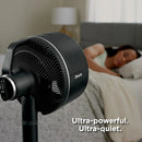 FlexBreeze Pedestal & Tabletop Fan- Black Fan w/ Pedestal Base Black