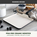 Rio Advanced 11" Ceramic Nonstick Griddle - Black