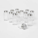 3oz Square Spice Jar Set - 12 Pack