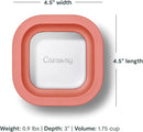 1.75 Cup Mini Square Container - Perracotta