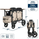 XC EVO Comfort Stroller Wagon - Mocha