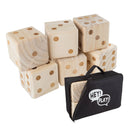 Hey! Play! Giant Wooden Yard Dice Outdoor Lawn Game