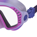 Speedo Junior Dive Wave Watcher Swim Mask - Tie Dye Neon Jelly Tie Dye/Clear: Anti-Fog Lens, UV Protection, Easy Adjust Strap, Ages 6-14