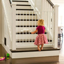 Extra Wide Tall and Wide Metal Baby Gate - White