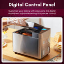 Digital Bread Maker Machine with Ceramic Pan - Stainless Steel