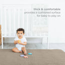 Baby Play Mat with Soft Washable Cover - Taupe