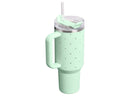 40 oz Stainless Steel Quencher Tumbler - Peppermint Polka Dot