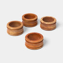 4pk Wood Napkin Rings