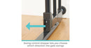 Step Safe Clear Walk Through Baby Gate - Black