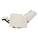 Glider Recliner with USB Charging - Ivory Boucle