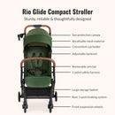 RioGlide Compact Stroller - Forest Green