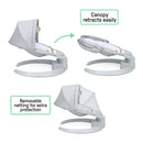 2-in-1 Bounce & Sway Baby Swing - Cottage Cove