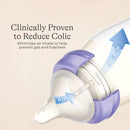Anti-Colic Baby Bottles with Medium Flow Nipples (Size M) - 8oz/3pk: BPA-Free, Silicone Nipples