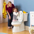 Toilet Seat with Built-In Potty Training Seat - Elongated White Design