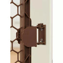 Adjustable Baby Gate and Play Yard with Door - Brown