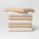 6pc Terry Kitchen Towels - Tan
