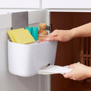 Door Stash Garbage Bag Dispenser: Kitchen Organization, Trash Bag Holder, Cupboard Mount, White