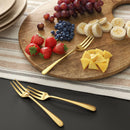 4-Piece Cocktail Fork Set - Gold