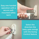 Tall Easy Swing & Lock Baby Gate - Warm White