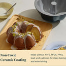 9.5" Fluted Cake Pan - Slate