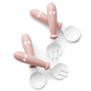 Baby Spoon and Fork Set - Powder Pink
