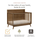 4-in-1 Convertible Crib - Natural Walnut