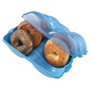 Reusable Air Tight Bagel Storage Container - Blue