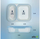 8-Piece Snap and Nest Snack Divided Food Storage Containers - Blue
